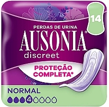 Podpaski urologiczne, 14 szt. - Ausonia Discreet Normal — Zdjęcie N1