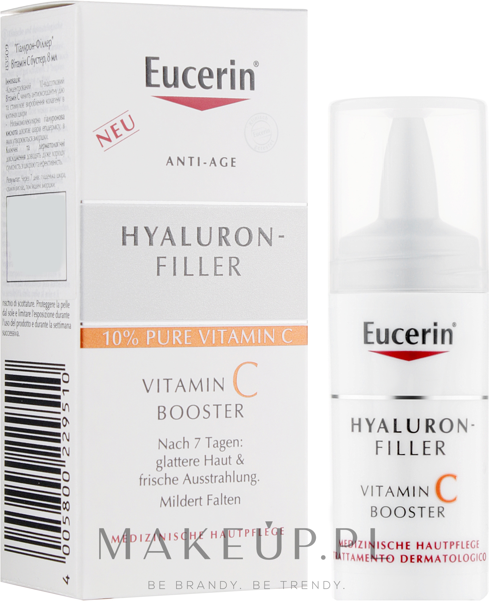 Serum przeciwzmarszczkowe do twarzy z witaminą C - Eucerin Hyaluron-Filler Vitamin C Booster — Zdjęcie 8 ml