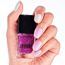 Top coat do paznokci Efekt pokruszonego kryształu - Catrice Crushed Crystal Effect Amethyst Aura Top Coat — Zdjęcie N6