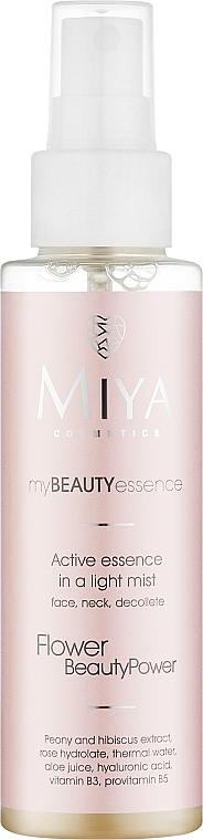 Aktywna kwiatowa esencja do twarzy - Miya Cosmetics myBEAUTYessence FLOWER BeautyPower