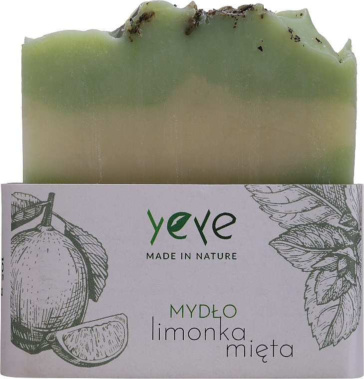 100% naturalne mydło w kostce Mięta i limonka - Yeye — Zdjęcie N1