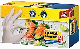 Rękawice lateksowe, białe, rozmiar M - Jan Niezbedny — Zdjęcie N1