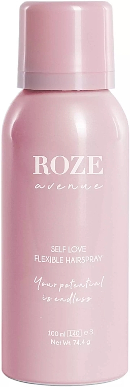 Lakier do włosów z elastycznym utrwaleniem - Roze Avenue Self Love Flexible Hairspray Travel Size — Zdjęcie N1