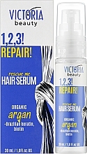 Serum do włosów zniszczonych - Victoria Beauty 1,2,3! Repair! Hair Serum — Zdjęcie N2