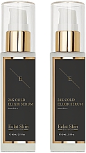 Zestaw - Eclat Skin London 24k Gold Elixir Serum Kit (ser/2x60ml) — Zdjęcie N1