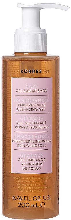 Żel do mycia twarzy oczyszczający pory - Korres Pomegranate Pore Refining Cleansing Gel