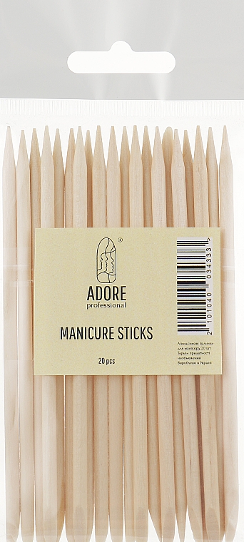 Pomarańczowe patyczki do manicure, 11,5 cm - Adore Professional Manicure Sticks — Zdjęcie N1