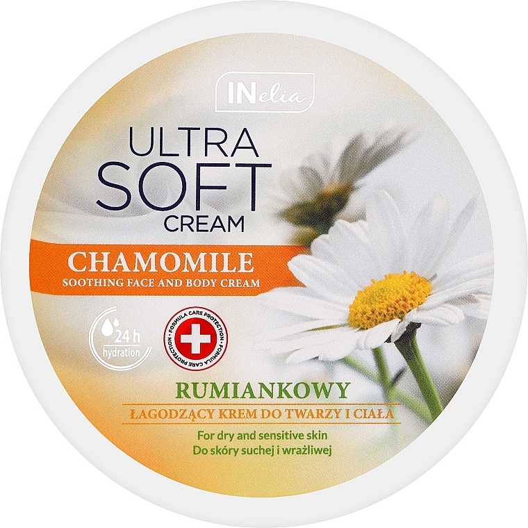 Kojący krem do twarzy i ciała z rumiankiem - Revers Inelia Camomile Soothing Face & Body Cream — Zdjęcie N1