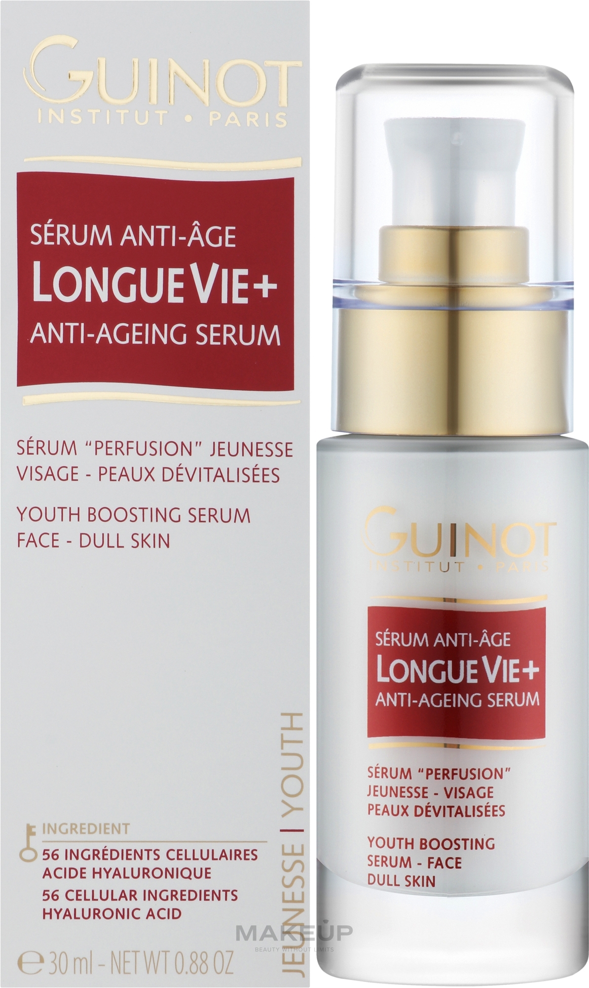 Przeciwstarzeniowe serum do twarzy - Guinot Longue Vie + Anti-Ageing Serum  — Zdjęcie 30 ml