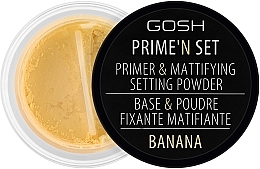 Matująco-utrwalająca baza i puder do twarzy - Gosh Copenhagen Primeʼn Set Primer & Mattifying Setting Powder — Zdjęcie N1