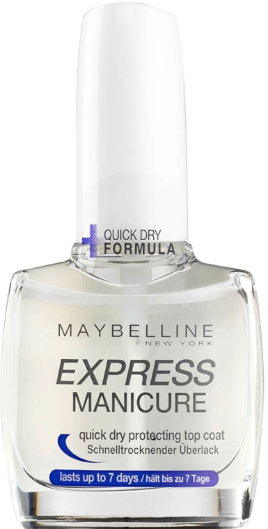 Maybelline New York Express Manicure Quick Dry Protecting Top Coat -  Szybkoschnący lakier utrwalający
