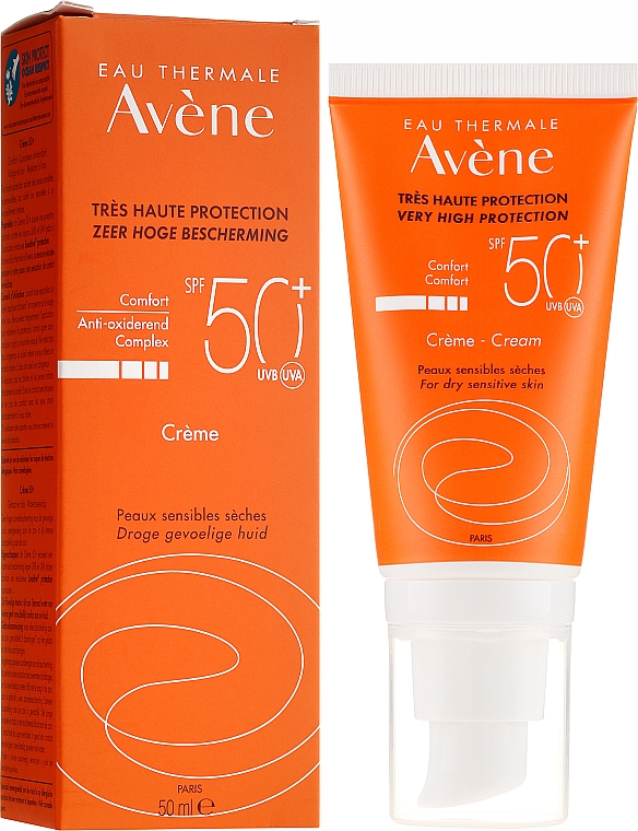 Przeciwsłoneczny krem do twarzy SPF 50 - Avène Eau Thermale Sun Cream