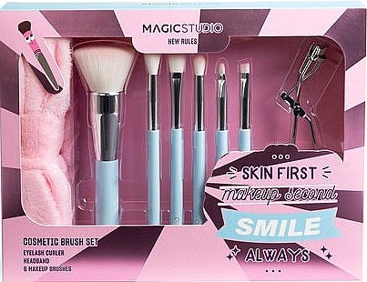 Zestaw, 8 produktów - Magic Studio New Rules Skin First Cosmetic Brush Set — Zdjęcie N1
