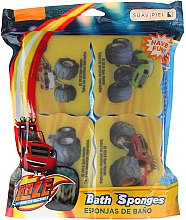 Kup Zestaw gąbek kąpielowych dla dzieci, Blaze i Mega Maszyny, żółte - Suavipiel Bath Sponges Blaze And The Monster Machines