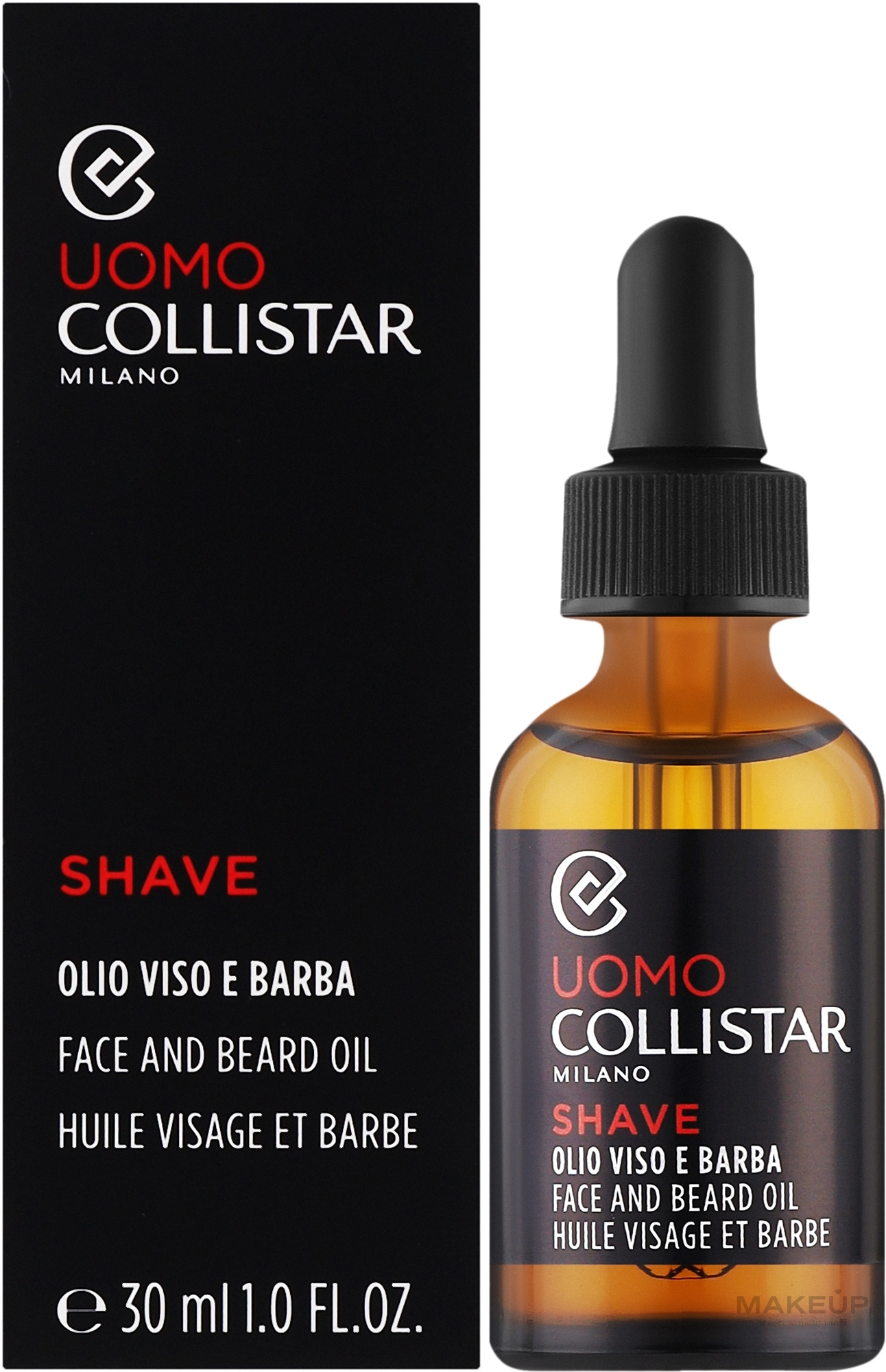 Olejek do twarzy i brody - Collistar Oil Face And Beard — Zdjęcie 30 ml