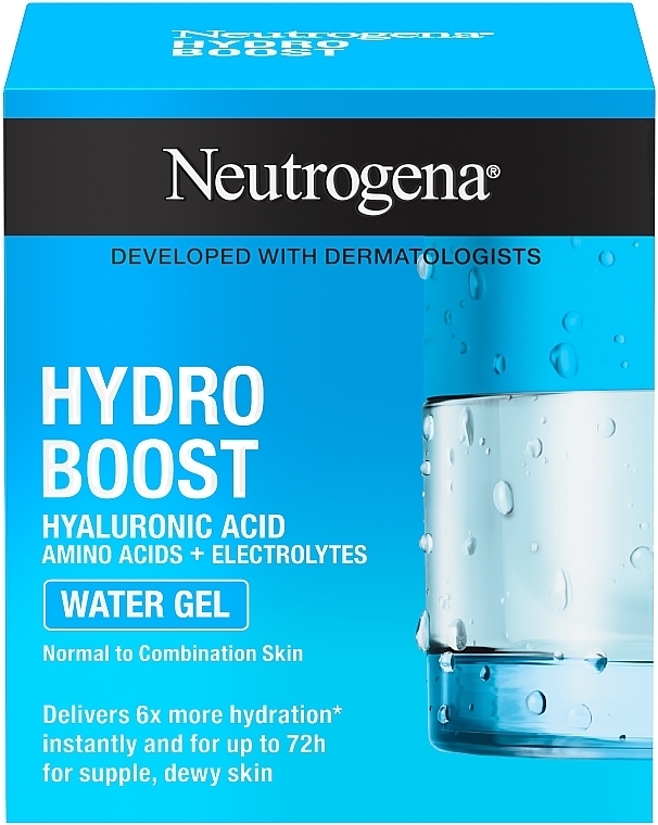Nawilżający krem-żel do skóry normalnej i mieszanej - Neutrogena Hydro Boost Water Gel For Normal & Combination Skin  — Zdjęcie N5
