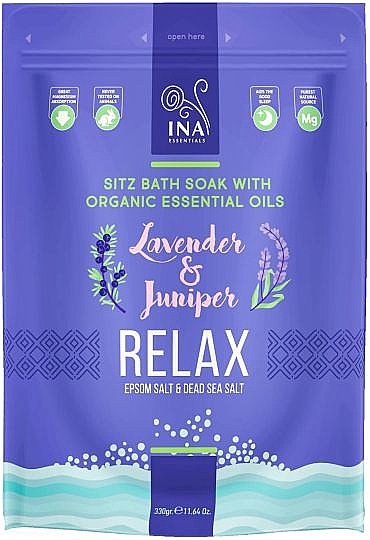 Relaksująca sól do kąpieli z lawendą i jałowcem - Ina Essentials Relax Bath Salt — Zdjęcie N1