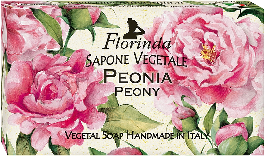 Naturalne mydło w kostce Peonia - Florinda Peony Natural Soap — Zdjęcie N1
