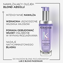 Nawilżający olejek do włosów - Kerastase Blond Absolu Cicagloss Hydrating Oil Concentrate Refillable (jednostka zamienna) — Zdjęcie N7