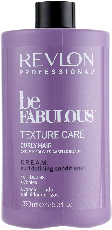 Odżywka do włosów kręconych - Revlon Professional Be Fabulous C.R.E.A.M. Curl Defining Conditioner — Zdjęcie N5
