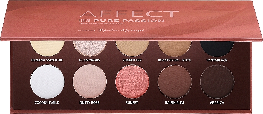 Paleta cieni do powiek - Affect Cosmetics Pure Passion Eyeshadow Palette — Zdjęcie N1