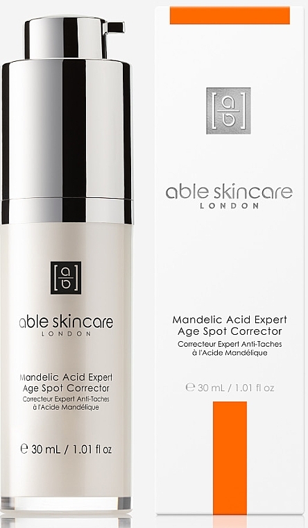 Kremowy korektor do twarzy na plamy pigmentowe - Able Skincare Mandelic Acid Expert Age Spot Corrector — Zdjęcie N1