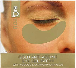 Kup Rewitalizująca żelowa maska ​​pod oczy ze złotem i lilią - Bio2You Anti-Ageing Eye Gel Patch 
