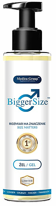Intymny żel powiększający penisa - Medica-Group Bigger Size  — Zdjęcie N1