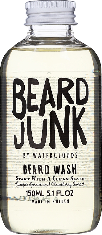Delikatny szampon do brody - Waterclouds Beard Junk Beard Wash — Zdjęcie N1