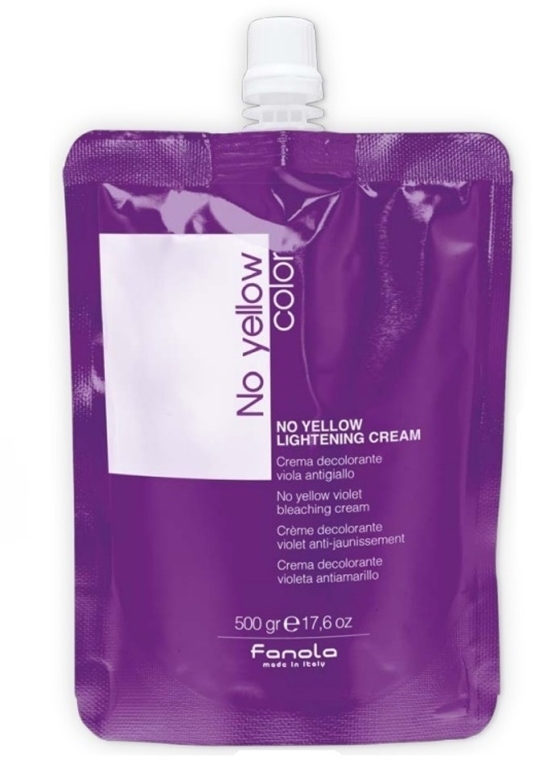 Rozjaśniający krem do włosów - Fanola No Yellow Violet Bleaching Cream — Zdjęcie N1