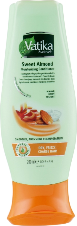 Nawilżająca odżywka do włosów ze słodkimi migdałami - Dabur Vatika Sweet Almond Moisturizing Conditioner — Zdjęcie N1