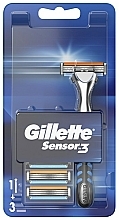Kup Maszynka do golenia z 3 wymiennymi wkładami - Gillette Sensor 3