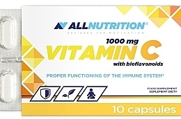 Suplement diety Witamina C z bioflawonoidami, 10 szt. - Allnutrition Vitamin C 1000mg With Bioflavonoids — Zdjęcie N1