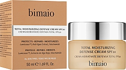 Nawilżający krem ochronny do twarzy SPF20 - Bimaio Total Moisturizing Defense Cream — Zdjęcie N2