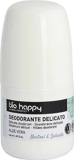 Dezodorant do ciała Aloe Vera - Bio Happy Neutral & Delicate Roll-On Deodorant Aloe Vera — Zdjęcie N1