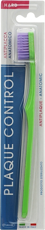 Szczoteczka do zębów Plaque Control, twarda, jasnozielona - Piave Toothbrush Hard — Zdjęcie N1