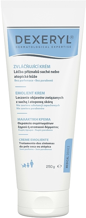 Krem ochronny do skóry przeznaczony do leczenia objawów i dolegliwości związanych z suchością skóry - Pierre Fabre Dermatologie Dexeryl Emollient Cream — Zdjęcie N1