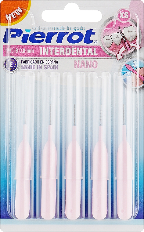 Szczoteczki międzyzębowe 0,8 mm - Pierrot Interdental Nano