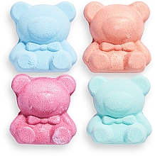 Zestaw kul do kąpieli Miś - I Heart Revolution Teddy Bear Fizzer Set (fizzer/4x50g) — Zdjęcie N2