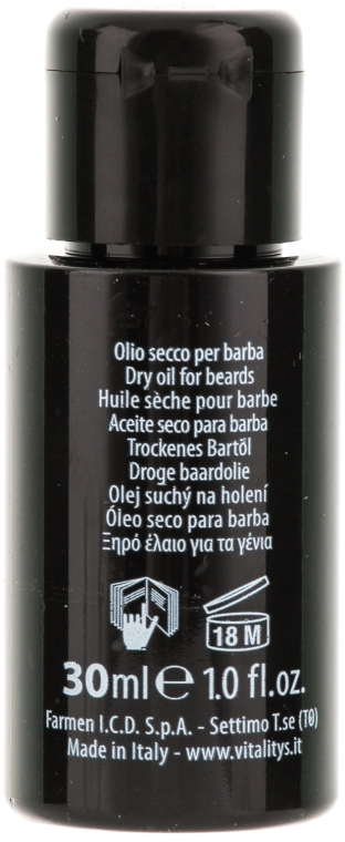 Olejek do brody - Vitality's For Man Beard Oil — Zdjęcie N2