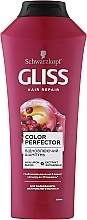 PRZECENA! Szampon do włosów farbowanych i rozjaśnianych - Gliss Color Perfector Repair & Protect Shampoo * — Zdjęcie N3