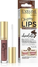 Błyszczyk powiększający usta - Eveline Cosmetics OH! My Lips Lip Maximizer Chocolate — Zdjęcie N1