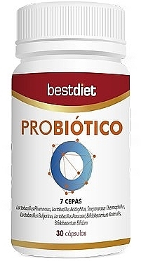 Suplement diety w kapsułkach Probiotyki, 30 szt. - Best Diet Probiotico  — Zdjęcie N1