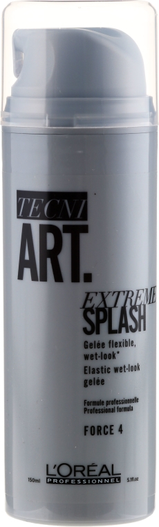 Żel do tworzenia efektu mokrych włosów - L'Oreal Professionnel Tecni.Art Extreme Splash Elastic Wet-Look Gel — Zdjęcie N1