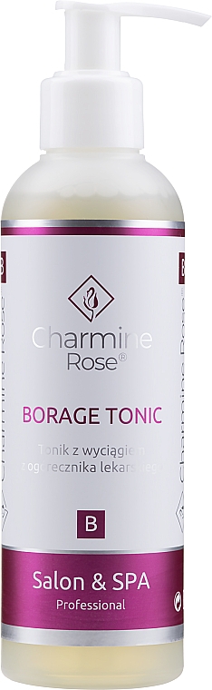 Energetyzujący tonik-eliksir do twarzy - Charmine Rose Salon & SPA Professional Borage Tonic — Zdjęcie N1