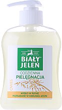 Hipoalergiczne mydło w płynie Nawilżający owies - Biały Jeleń Premium — Zdjęcie N2