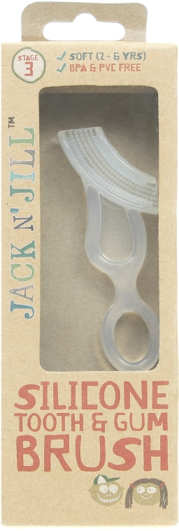Silikonowa szczoteczka do zębów dla dzieci 2–5 lat - Jack N' Jill Stage Three Silicone Tooth & Gum Brush — Zdjęcie N2