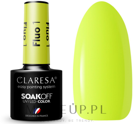 Żelowy lakier do paznokci - Claresa Fluo Soak Off UV/LED Color — Zdjęcie 1