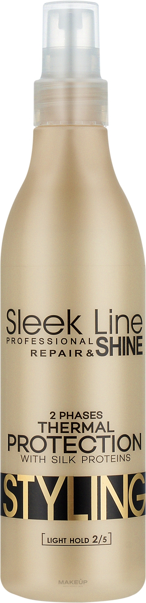 Dwufazowy spray do prostowania włosów z jedwabiem - Stapiz Sleek Line Repair — Zdjęcie 300 ml