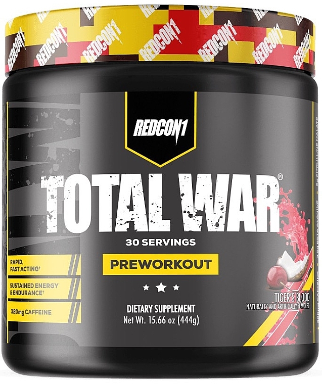 Kompleks przedtreningowy - RedCon1 Total War Preworkout Tigers Blood — Zdjęcie N1